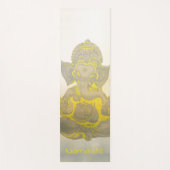 Pop-Kunst Ganesh hindische Namaste goldene Yogamatte (Vorderseite)