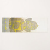 Pop-Kunst Ganesh hindische Namaste goldene Yogamatte (Vorderseite (Horizontal))