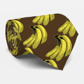 Pop-Kunst-Gelb-Bananen-Grafik Krawatte (Gerollt)