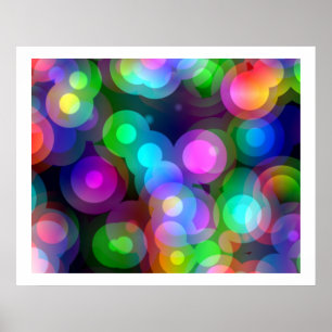 Pop-Kunst-gelegentliche konzentrische Kreise 02 Poster