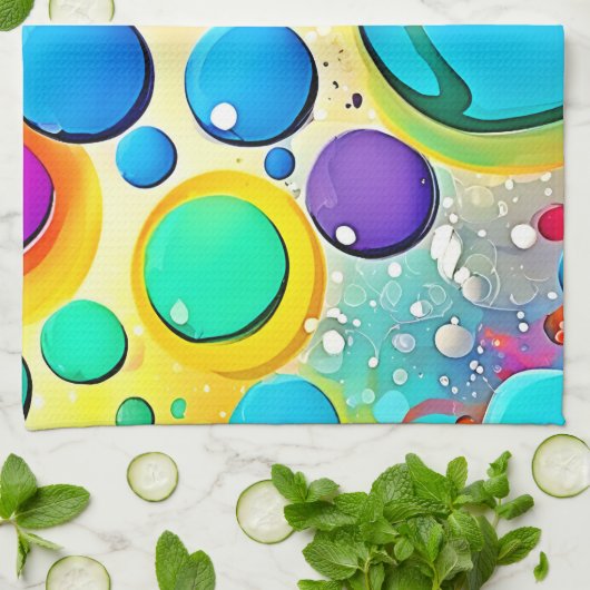 Pop-Kunst Geschirrtuch (Gefaltet)