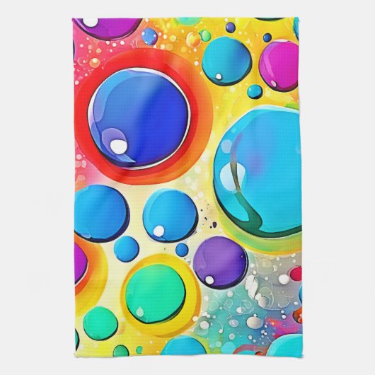 Pop-Kunst Geschirrtuch (Vertikal)