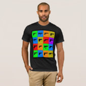 Pop-Kunst-Gewehre T-Shirt (Vorne ganz)
