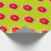 Pop kunst hellrosa Grapefruitfarbe Geschenkpapier (Ecke)
