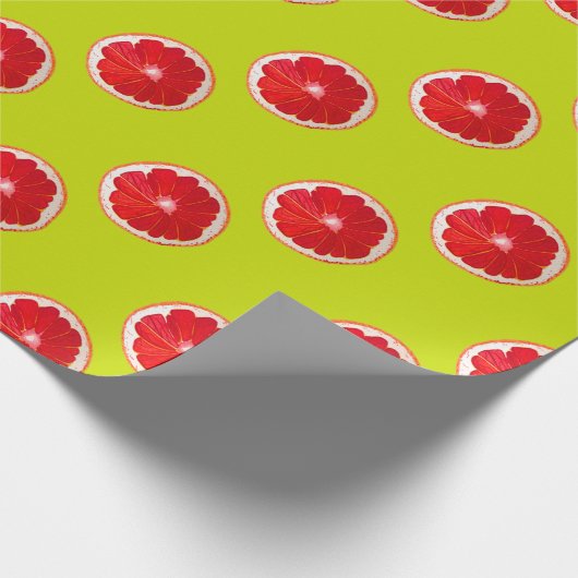 Pop kunst hellrosa Grapefruitfarbe Geschenkpapier (Ecke)