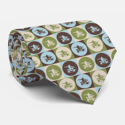 Pop-Kunst Hurdling Krawatte (Gerollt)