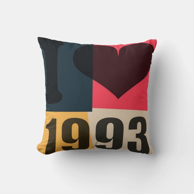 Pop-Kunst - i-Herz 1993 - Kissen (Vorderseite)