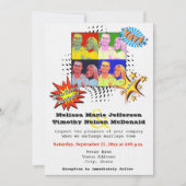 Pop Kunst Ihr eigenes FOTO Hochzeit Einladung (Vorderseite)