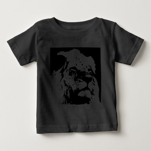 Pop-Kunst in Schwarz-Weiß Baby T-shirt (Vorderseite)