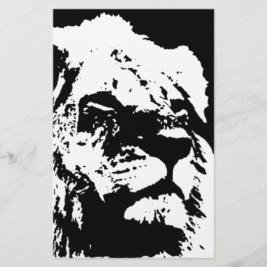 Pop-Kunst in Schwarz-Weiß Briefpapier (Vorderseite)
