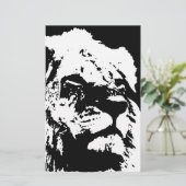 Pop-Kunst in Schwarz-Weiß Briefpapier (Stehend Vorderseite)