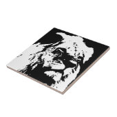 Pop-Kunst in Schwarz-Weiß Fliese (Seite)