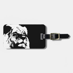 Pop-Kunst in Schwarz-Weiß Gepäckanhänger