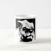 Pop-Kunst in Schwarz-Weiß Kaffeetasse (Mittel)