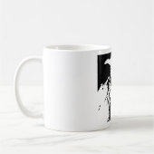 Pop-Kunst in Schwarz-Weiß Kaffeetasse (Links)