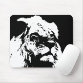 Pop-Kunst in Schwarz-Weiß Mousepad (Mit Mouse)