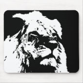 Pop-Kunst in Schwarz-Weiß Mousepad (Vorne)