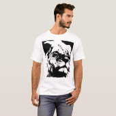 Pop-Kunst in Schwarz-Weiß T-Shirt (Vorne ganz)