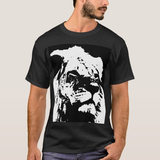 Pop-Kunst in Schwarz-Weiß T-Shirt (Vorderseite)