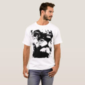 Pop-Kunst in Schwarz-Weiß T-Shirt (Vorne ganz)