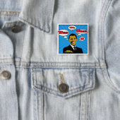 Pop-Kunst ja können wir Obama-Knopf Button (Beispiel)