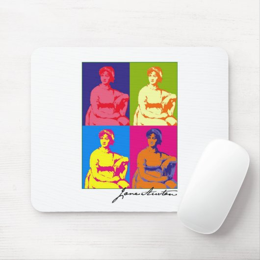 Pop-Kunst Janes Austen Mousepad (Mit Mouse)
