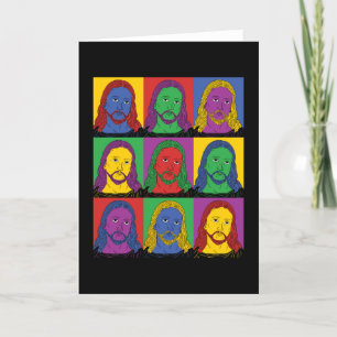 Pop-Kunst Jesus Karte