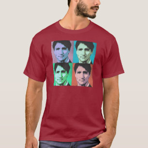 Pop-Kunst Justin Trudeau - Größengleich2-.png T-Shirt