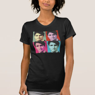 Pop-Kunst Justin Trudeau - Größengleich - .png T-Shirt