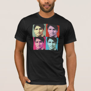Pop-Kunst Justin Trudeau - Größengleich - .png T-Shirt
