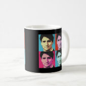 Pop-Kunst Justin Trudeau - .png Kaffeetasse (VorderseiteRechts)