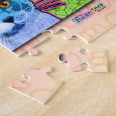 Pop-Kunst-Katzen-Puzzlespiel Puzzle (Seite)