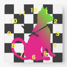 Pop-Kunst-Katzen-Schachbrett Brights CricketDiane