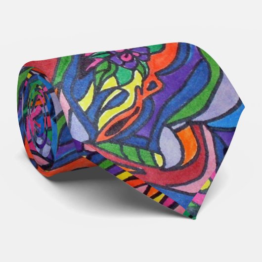Pop-Kunst Krawatte (Gerollt)