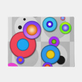 POP-KUNST-KREISE FUßMATTE (Vorderseite)