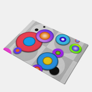 POP-KUNST-KREISE FUßMATTE