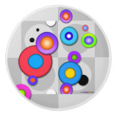 POP-KUNST-KREISE KERAMIKKNAUF (Vorderseite)