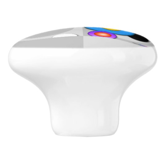 POP-KUNST-KREISE KERAMIKKNAUF (Seitenansicht)