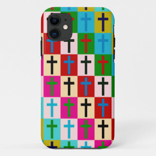 Pop-Kunst-Kreuze iPhone 11 Hülle