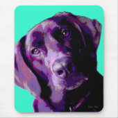 Pop-Kunst Laborador Retreiver Mousepad (Vorne)