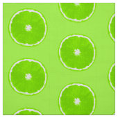 Pop-Kunst-Limone Scheiben - helles Limones Grün Stoff (Muster)