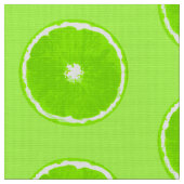 Pop-Kunst-Limone Scheiben - helles Limones Grün Stoff (Nahaufnahme)