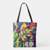 Pop-Kunst-Löwe-Tasche Tasche (Rückseite)