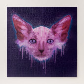 Pop-Kunst Lykoi Werewolf-Katze Puzzle (Vertikal)