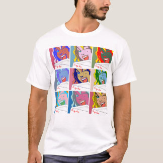 POP-KUNST-MÄDCHEN T-Shirt