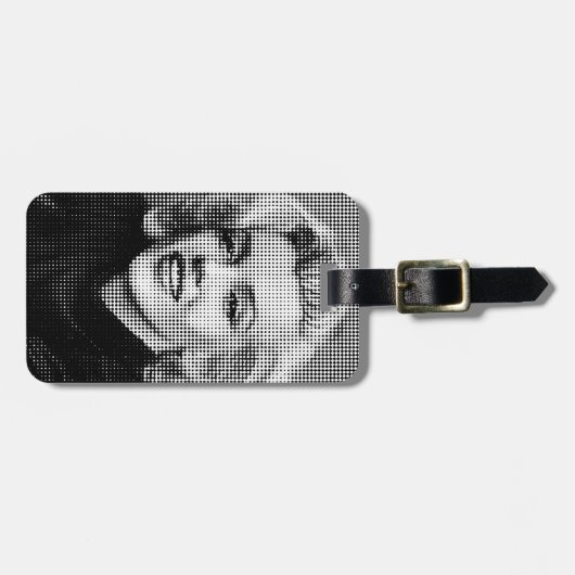 Pop-Kunst Marilyn Gepäckanhänger (Vorderseite horizontal)