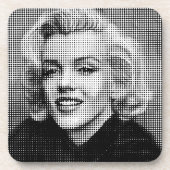 Pop-Kunst Marilyn Getränkeuntersetzer (Vorderseite)