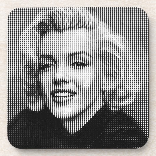 Pop-Kunst Marilyn Getränkeuntersetzer (Vorderseite)