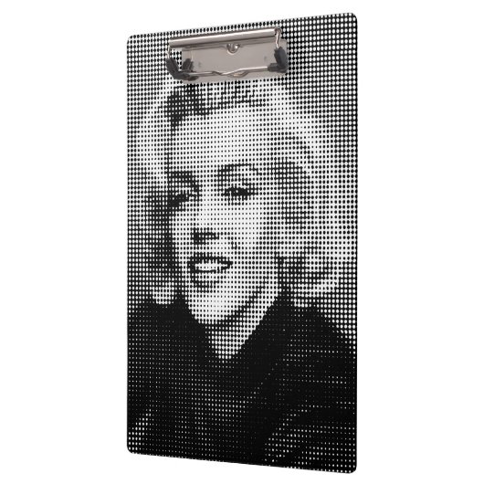 Pop-Kunst Marilyn Klemmbrett (Links)