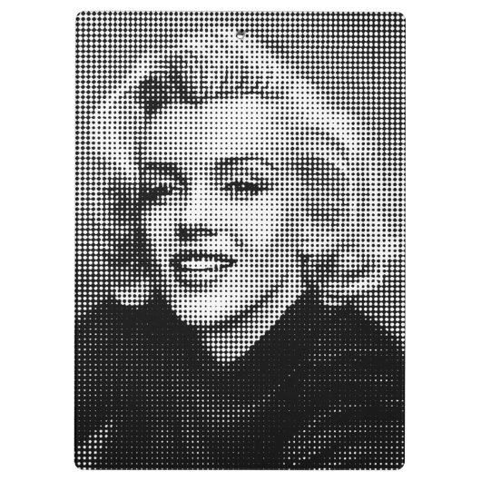 Pop-Kunst Marilyn Klemmbrett (Rückseite)